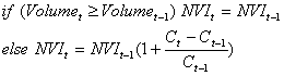 Formula for Negative Volume Index